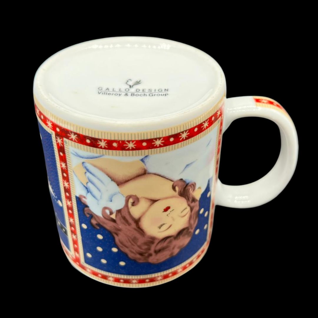 Villeroy & Boch Gallo Design: Kaffeebecher / Henkelbecher mit Engelmotiv