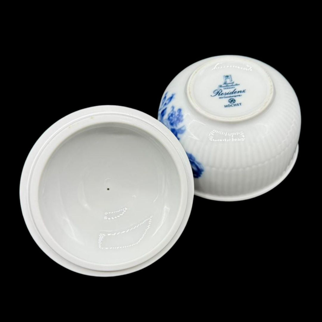 Heinrich / Höchst Residenz "Blaue Rose": Zuckerdose mit Deckel