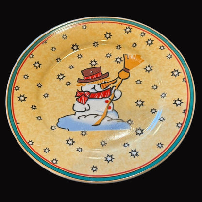 MF Design: Kuchenteller / Frühstücksteller - Weihnachtsgeschirr Schneemann