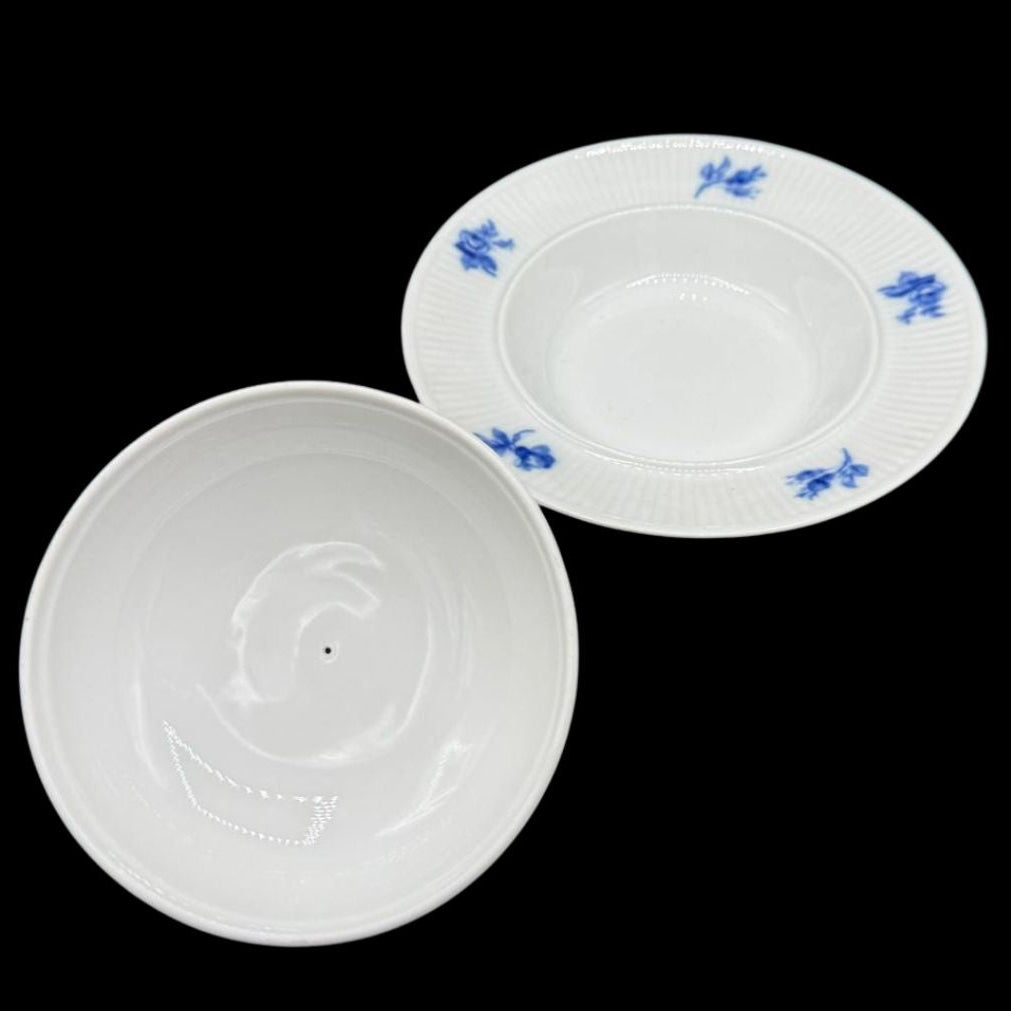 Höchst Residenz Blaue Rose: Butterdose mit Deckel, zweiteilig, rund