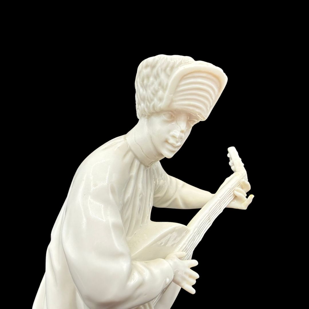 Nymphenburg Porzellanfigurengruppe: fünf Musikanten der Böhmischen bergmännischen Musikkapelle