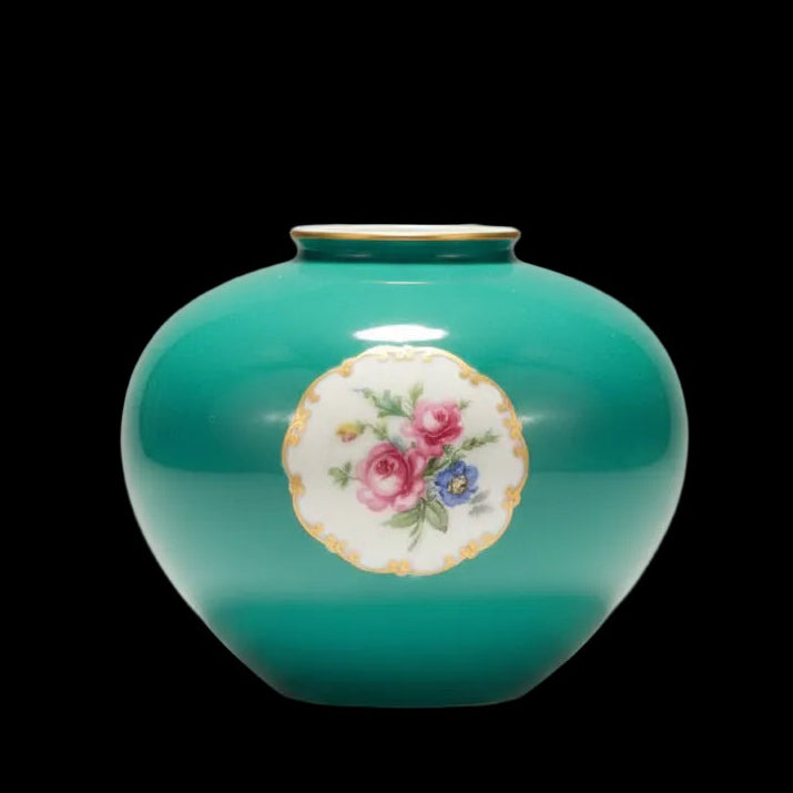 Fürstenberg Fürstin Medaillon: Vase / Blumenvase