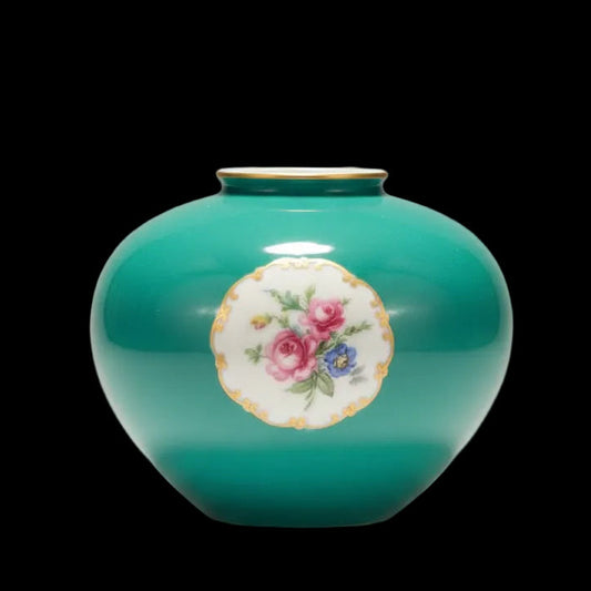 Fürstenberg Fürstin Medaillon: Vase / Blumenvase