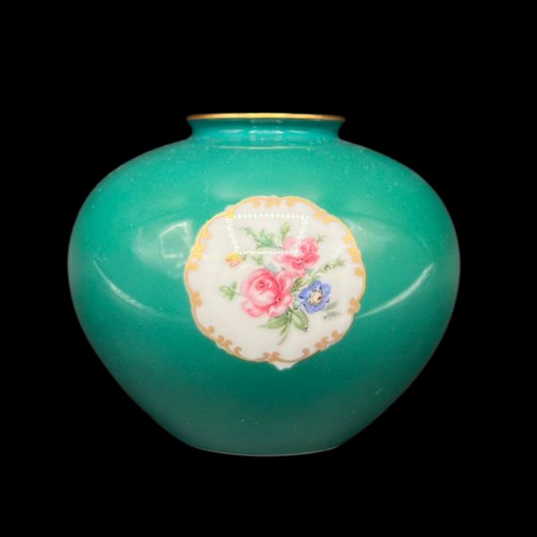 Fürstenberg Fürstin Medaillon: Vase / Blumenvase