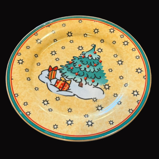 MF Design: Kuchenteller / Frühstücksteller - Weihnachtsgeschirr Tannenbaum