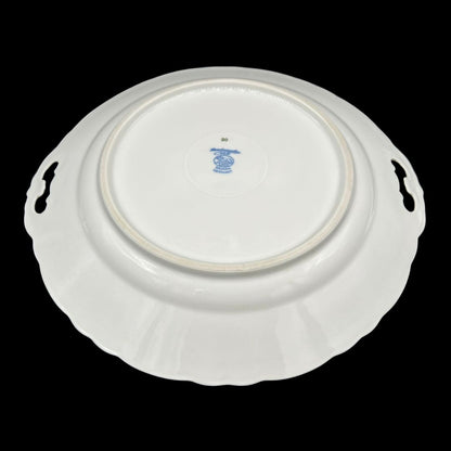 Hutschenreuther Zwiebelmuster: Tortenplatte / Kuchenplatte / runde Platte mit Griffen
