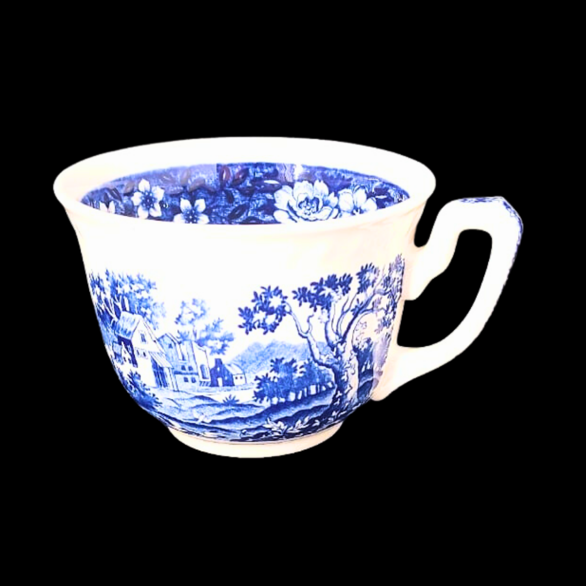 Villeroy & Boch Rusticana blau: Kaffeetasse / Tasse mit Unterteller (7120731078793)