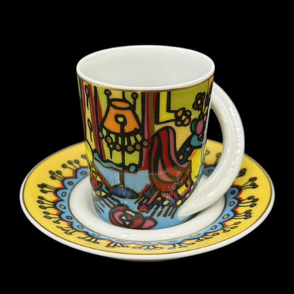 Rosenthal Studio Line Cupola: Mokkatasse / Espressotasse mit Unterteller - Sammeltasse Nr. 26