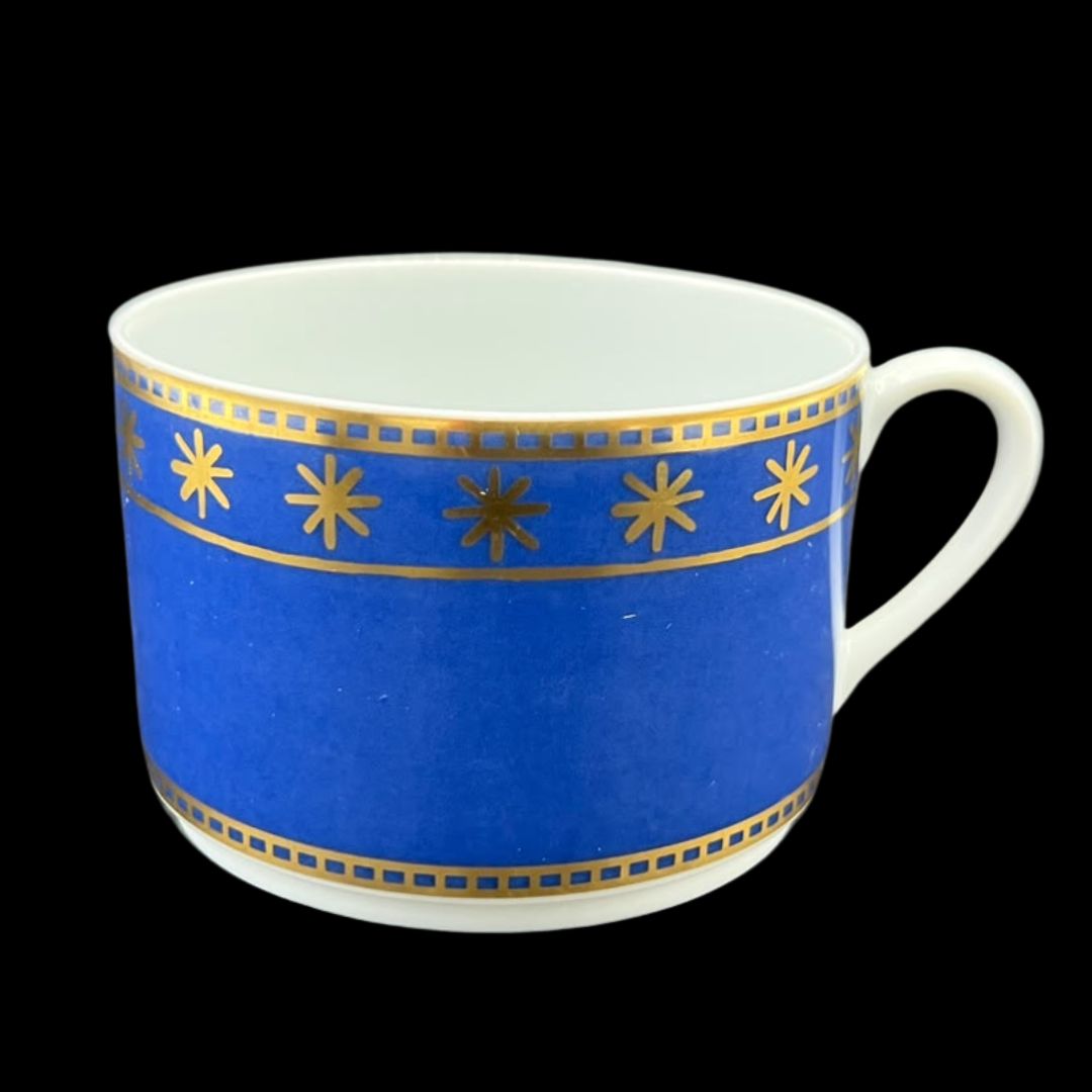 Fürstenberg Winternacht: Kaffeetasse / Teetasse / Tasse mit Unterteller