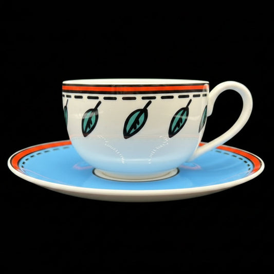 Villeroy & Boch Novi: Jumbotasse / Frühstückstasse / Cappuccinotasse mit Unterteller