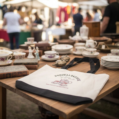 Vorbestellung für die Porzellantantentasche – das geheime Erkennungszeichen für echte Flohmarktseelen