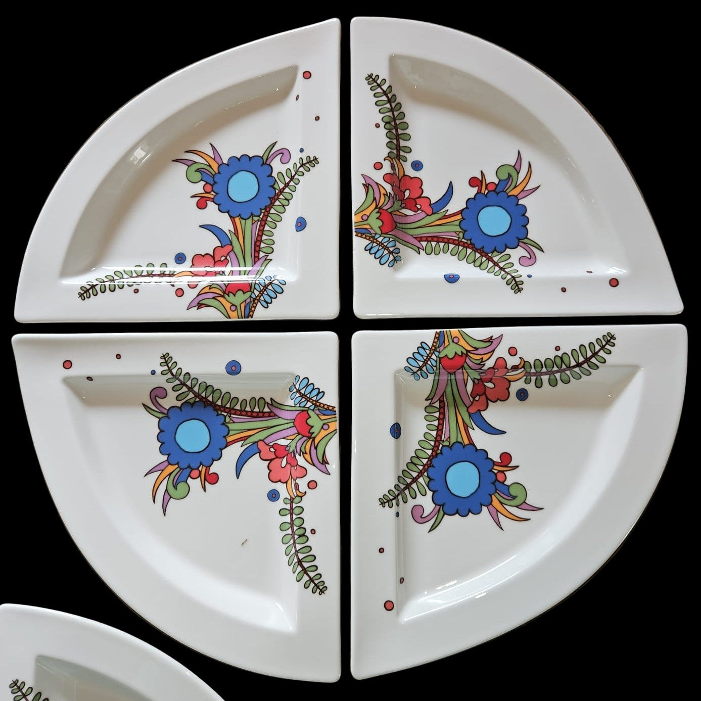 Villeroy & Boch New Wave Acapulco: Dreieckteller / Triangel / Teller dreieckig