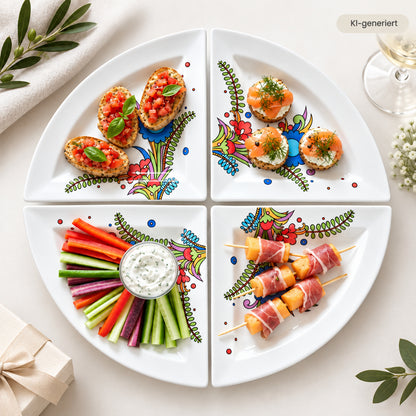 Villeroy & Boch New Wave Acapulco: Dreieckteller / Triangel / Teller d – Porzellanladen Gabi Schmitt