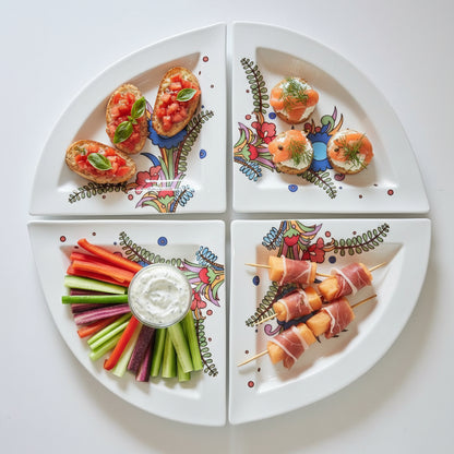 Villeroy & Boch New Wave Acapulco: Dreieckteller / Triangel / Teller dreieckig