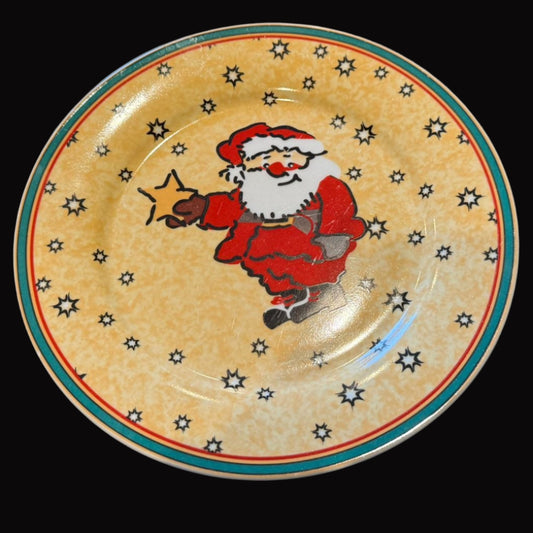 MF Design: Kuchenteller / Frühstücksteller - Weihnachtsgeschirr Weihnachtsmann