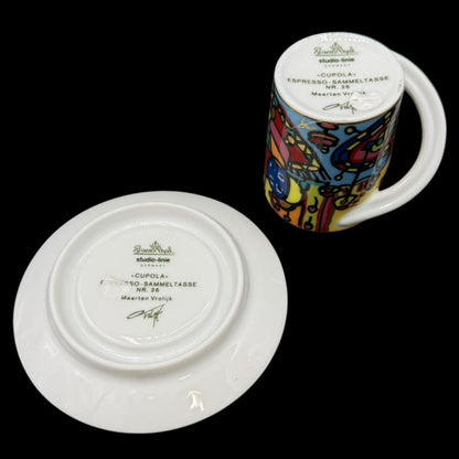 Rosenthal Studio Line Cupola: Mokkatasse / Espressotasse mit Unterteller - Sammeltasse Nr. 26