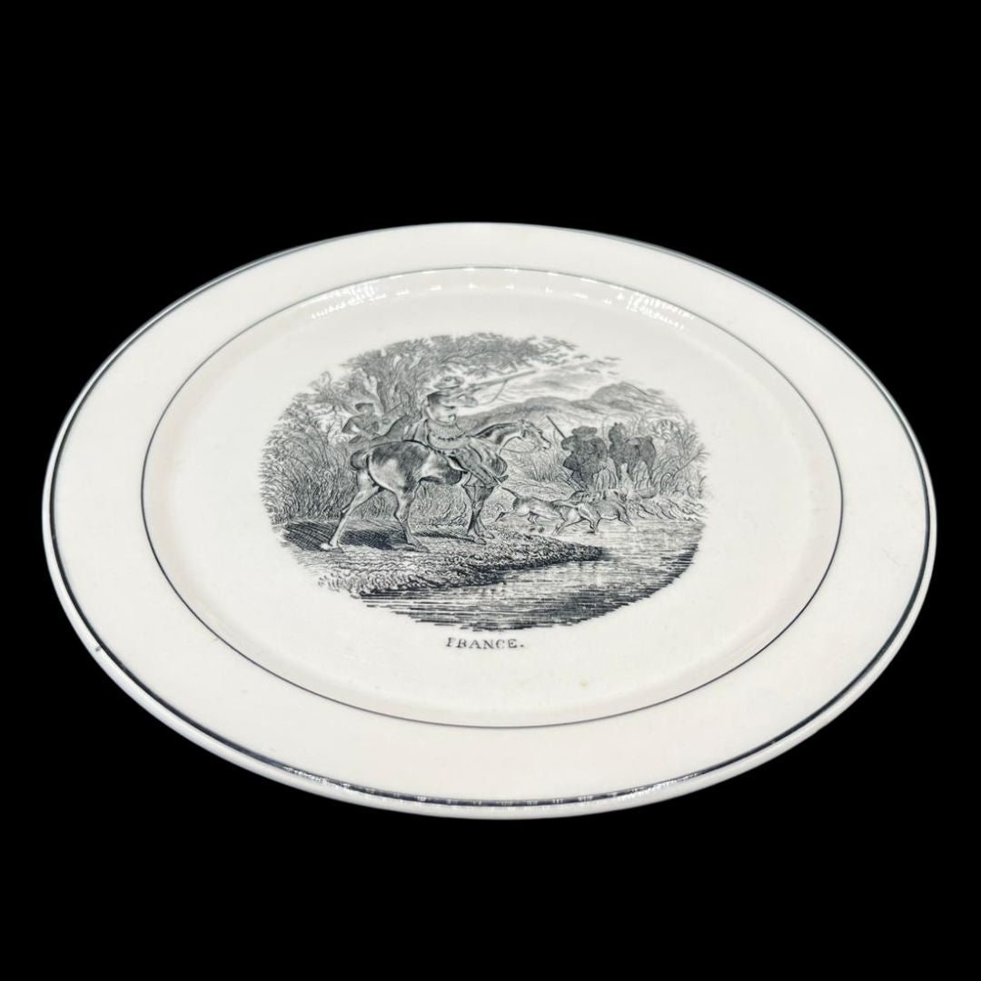 Villeroy & Boch Alt Mettlach: Sammelteller "France" 1