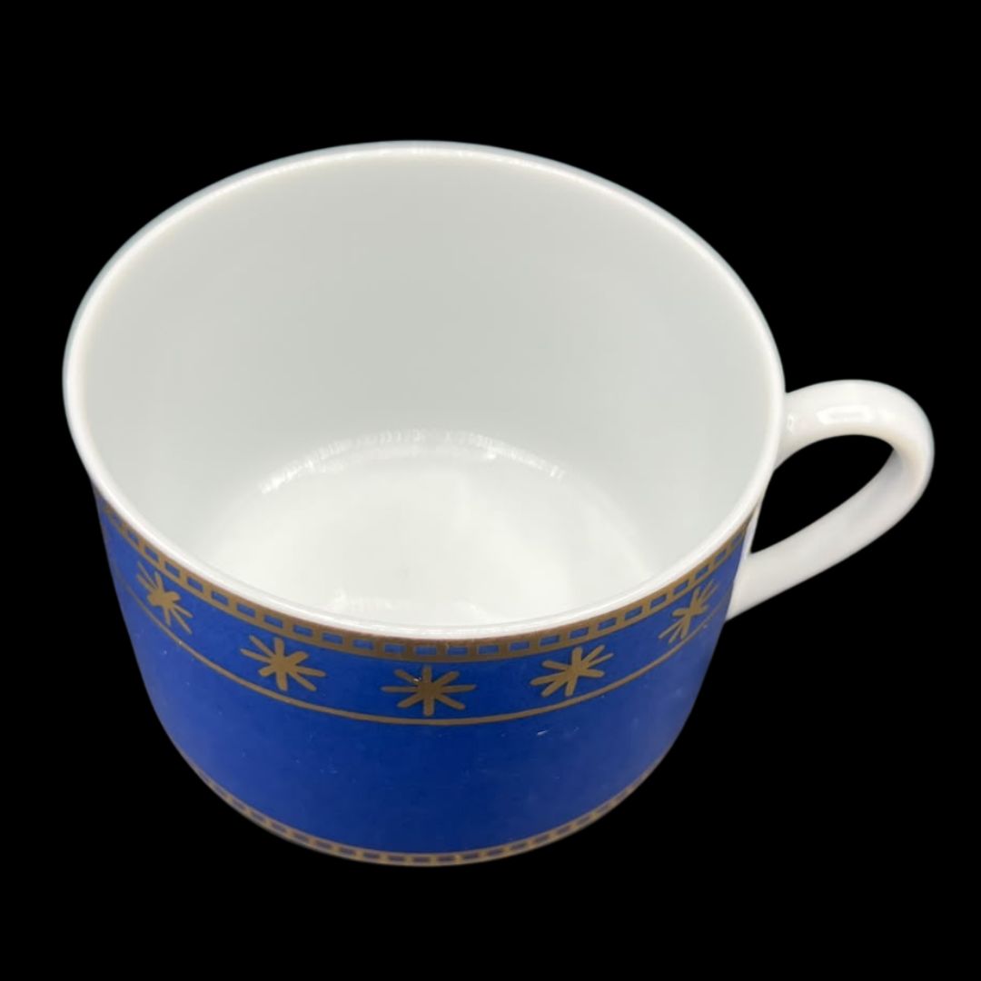 Fürstenberg Winternacht: Kaffeetasse / Teetasse / Tasse mit Unterteller