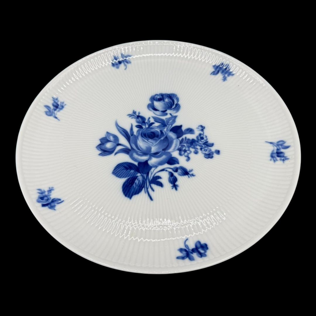 Heinrich / Höchst Residenz "Blaue Rose": Tortenplatte / Kuchenplatte / runde Platte