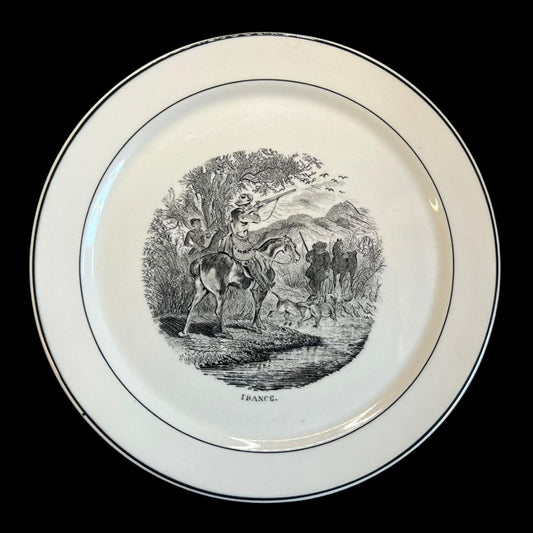 Villeroy & Boch Alt Mettlach: Sammelteller "France" 1