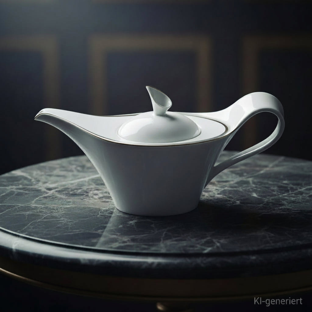 Villeroy & Boch New Wave Premium Platinum: Teekanne / Kanne, neuwertig - selten
