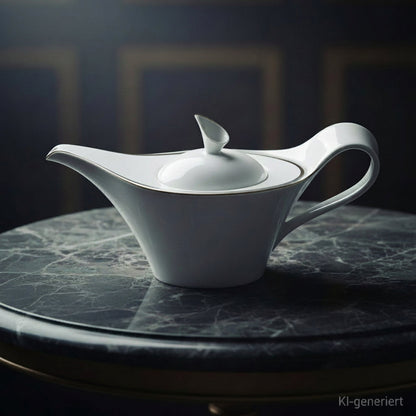 Villeroy & Boch New Wave Premium Platinum: Teekanne / Kanne, neuwertig - selten