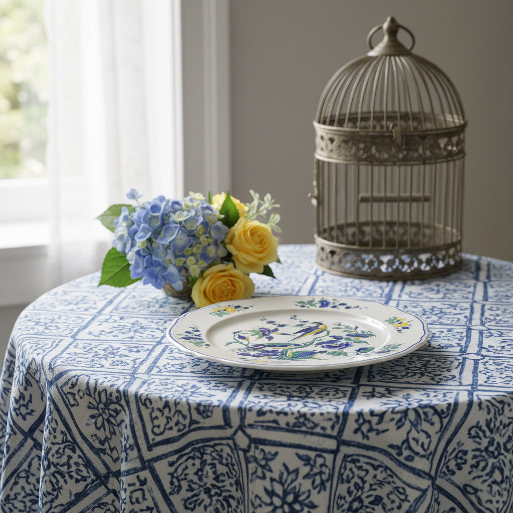 Villeroy & Boch Phoenix blau: Speiseteller / flacher Teller 24 cm