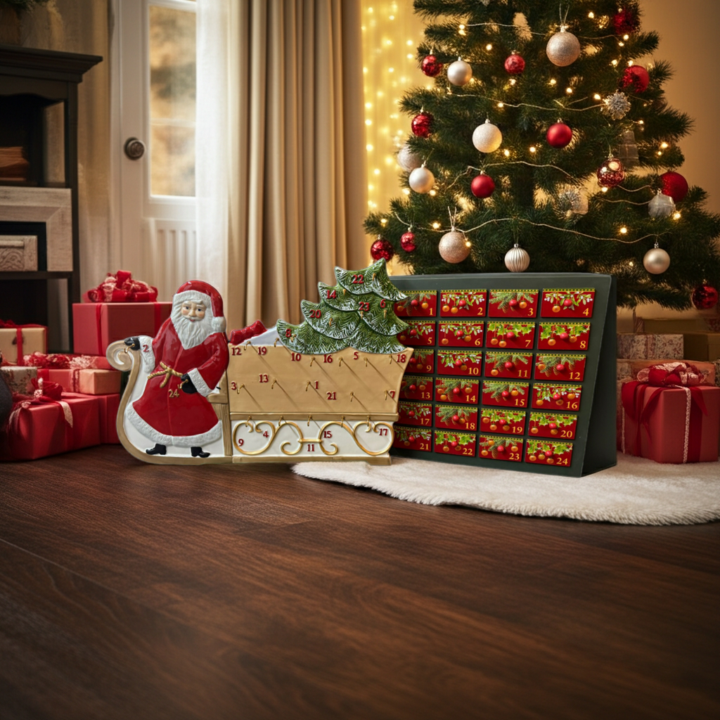 Villeroy & Boch Christmas Toys Memory: Adventskalender. Santa Schlitten in Originalverpackung