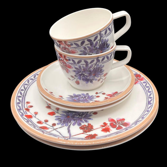 Stilvolles Frühstücksset für zwei Personen Artesano Provencal Lavendel von Villeroy & Boch (15146619535684)