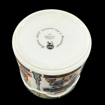 Seltmann Weiden: Deckeldose / Dose mit Zinndeckel / Porzellandose Edition 2007 Nürnberg