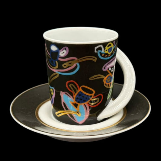 Rosenthal Studio Line Cupola: Mokkatasse / Espressotasse mit Unterteller - Sammeltasse Nr. 23