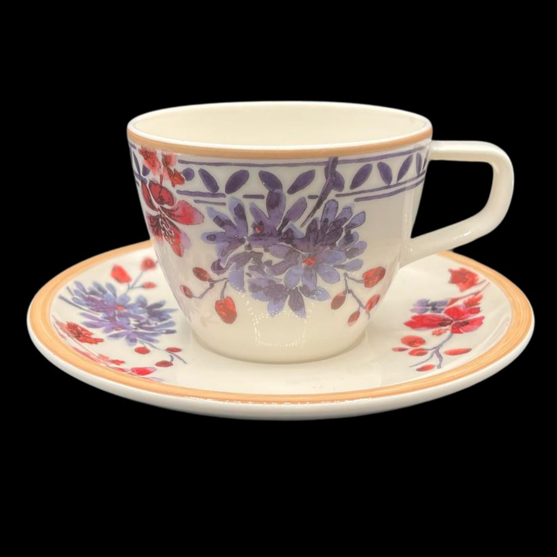 Villeroy & Boch Artesano Provencal Lavendel: Kaffeetasse / Tasse mit Unterteller - neuwertig (7120830890121)