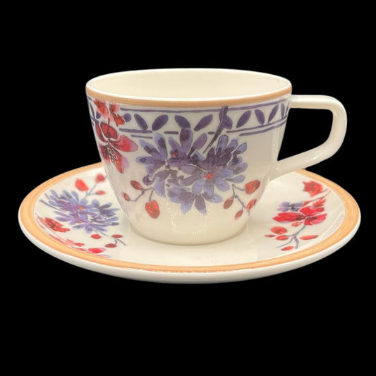 Villeroy & Boch Artesano Provencal Lavendel: Kaffeetasse / Tasse mit Unterteller - neuwertig (7120830890121)