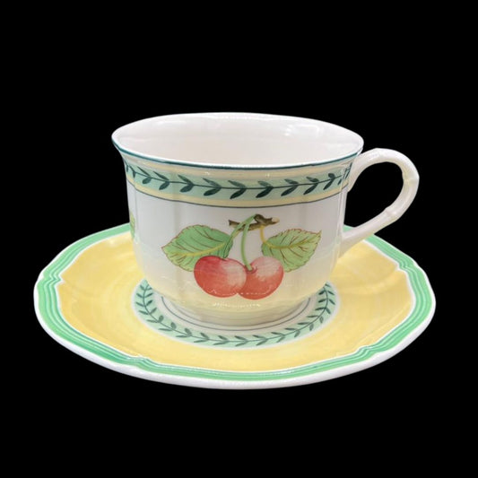 Villeroy & Boch French Garden: Kaffeetasse / Tasse mit Unterteller - neu