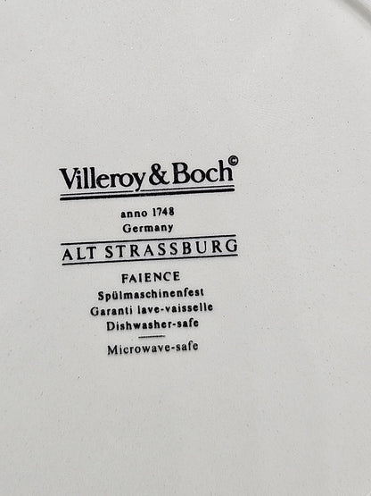 Villeroy & Boch Alt Strassburg: Kuchenteller / Frühstücksteller Rose 19 cm (neuer Stempel) (8862282711364)