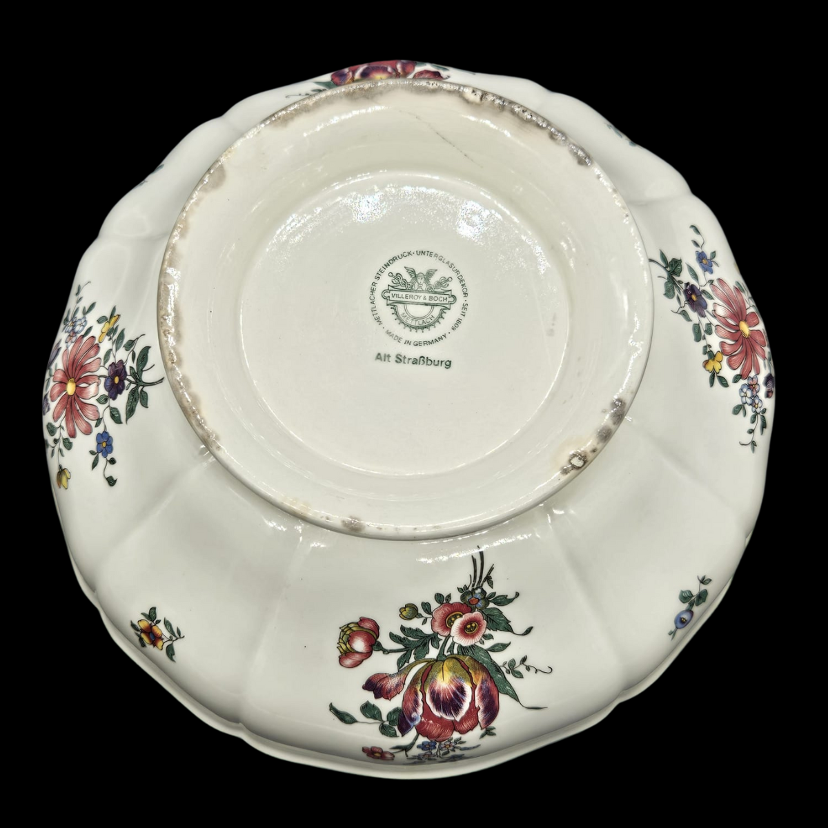 Villeroy & Boch Alt Strassburg: Schüssel mit Fuss - 26,5 cm (Verfärbung Stellfläche) (8862310367556)