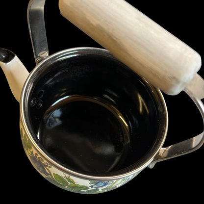 Villeroy & Boch Botanica: Wasserkessel / Kessel mit Holzgriff - selten