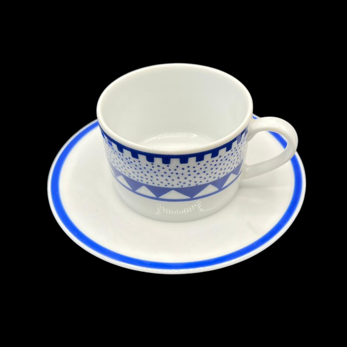 ASA Selection Connemara Blue: Mokkatasse / Espressotasse mit Unterteller