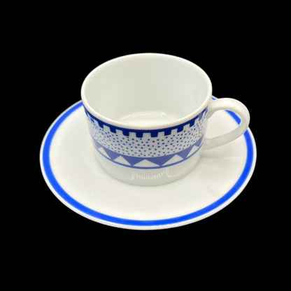 ASA Selection Connemara Blue: Mokkatasse / Espressotasse mit Unterteller