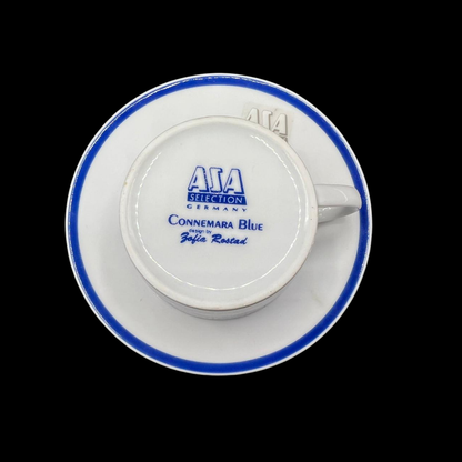 ASA Selection Connemara Blue: Mokkatasse / Espressotasse mit Unterteller