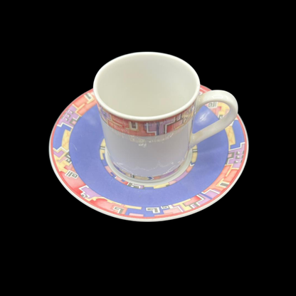 Eschenbach Living Coulours: Mokkatasse / Espressotasse mit Unterteller