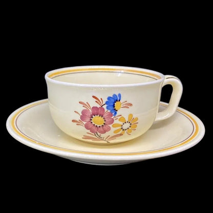Villeroy & Boch Dresden Blumendekor Tirol?: Teetasse / Tasse mit Unterteller