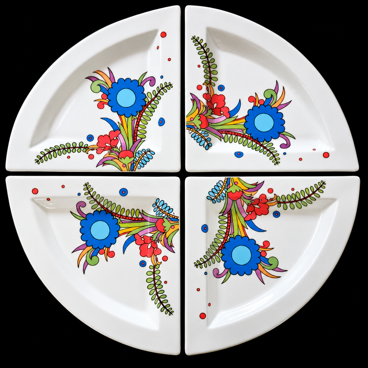 Villeroy & Boch New Wave Acapulco: Dreieckteller / Triangel / Teller dreieckig