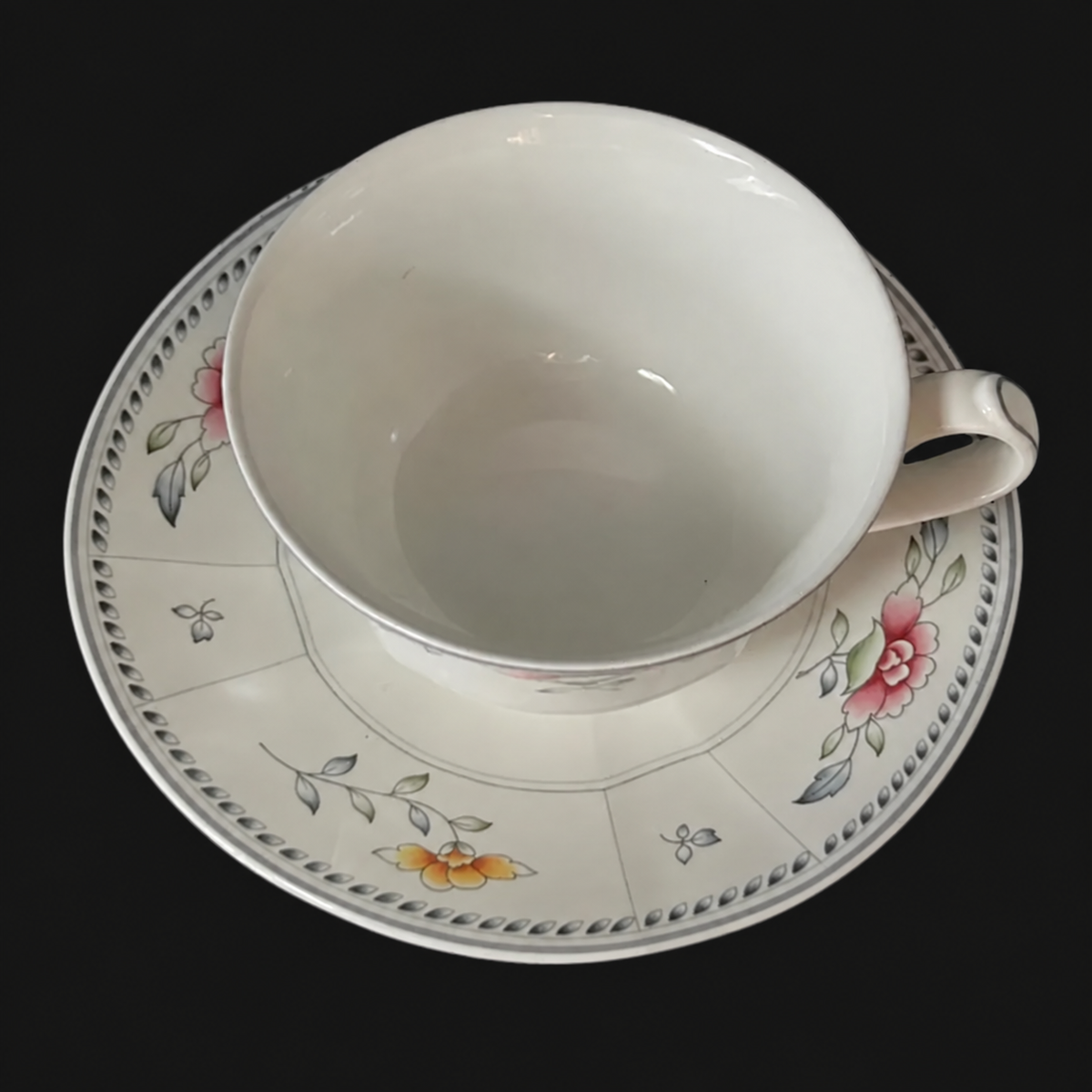 Villeroy & Boch Nanking: Jumbotasse / Frühstückstasse / Milchkaffeetasse / Cappuccinotasse mit Unterteller