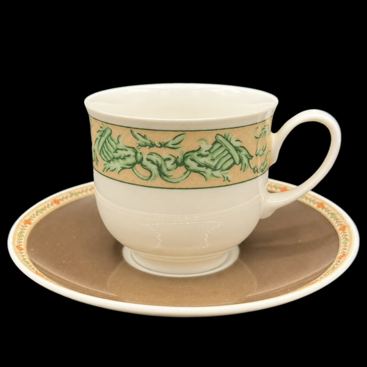 Rosenthal Chelsea / Belgravia: Kaffeetasse / Tasse mit Unterteller (Nina Campbell)