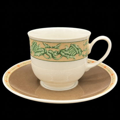 Rosenthal Chelsea / Belgravia: Kaffeetasse / Tasse mit Unterteller (Nina Campbell)