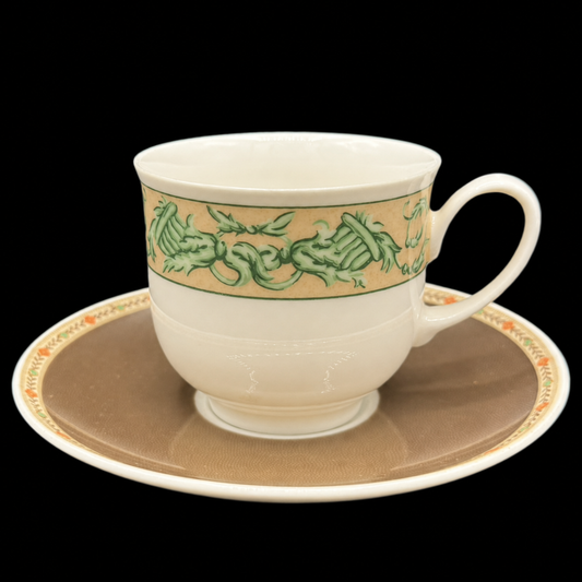 Rosenthal Chelsea / Belgravia: Kaffeetasse / Tasse mit Unterteller (Nina Campbell)