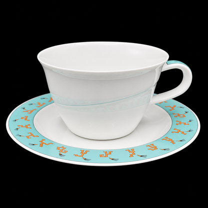 Rosenthal Avenue New York: Teetasse / Tasse mit Unterteller (Frog Design)