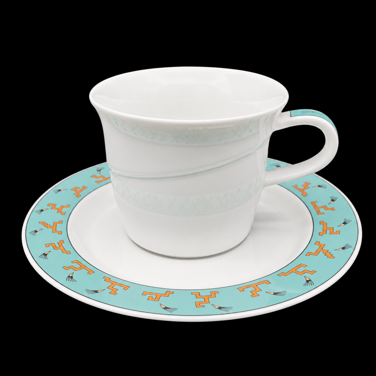 Rosenthal Avenue New York: Mokkatasse / Espressotasse mit Unterteller (Frog Design)