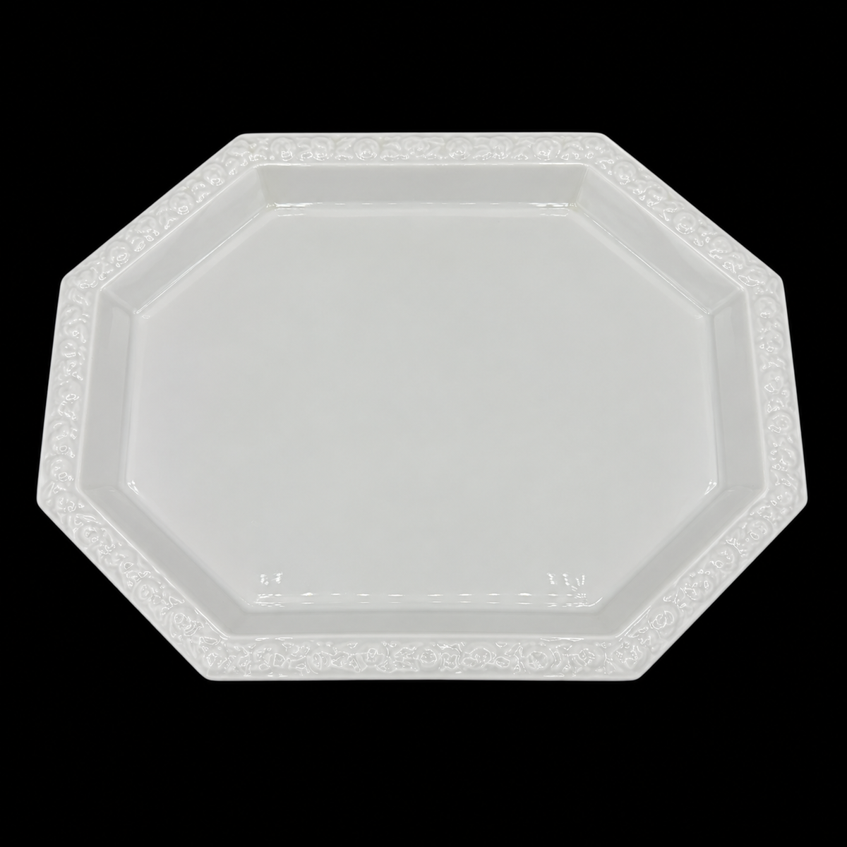 Rosenthal Maria Weiß: Servierplatte / Platte / Tablett - 31 x 25,5 cm - ältere Ausführung